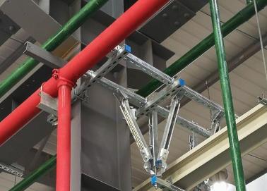 爱辉该抗震支架的整体式支吊架结构协调性好
